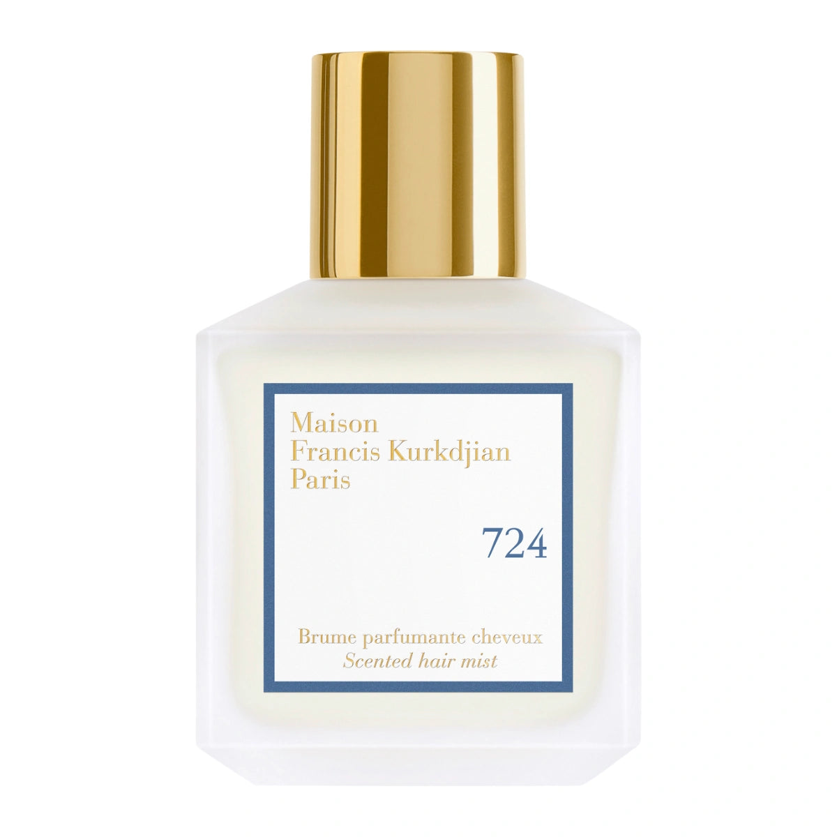 Maison Francis Kurkdjian Paris - 724 - Hair Mist in weißem Flakon mit goldfarbenem Verschluss und schlichtem Etikett