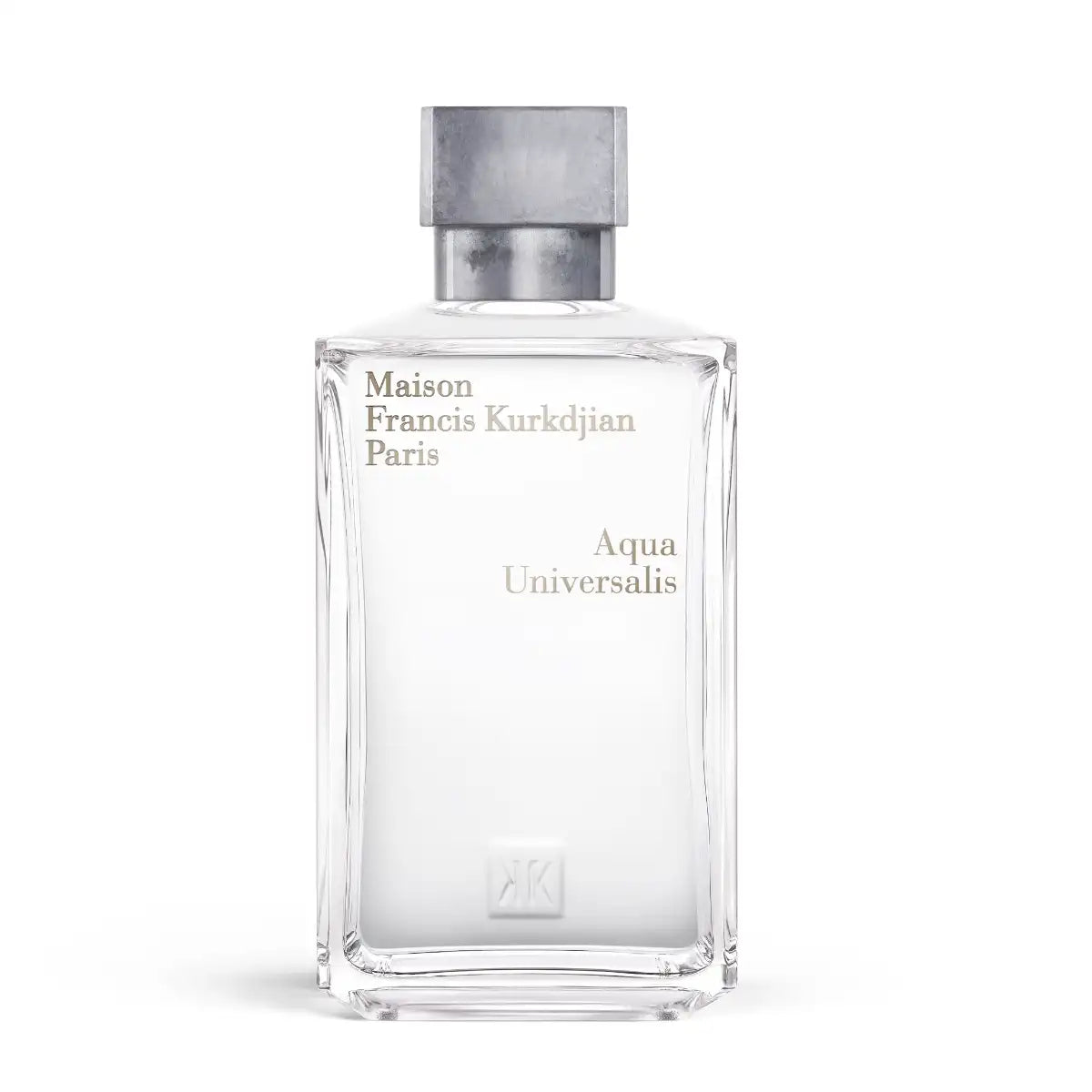 Maison Francis Kurkdjian Paris - Aqua Universalis klarer, rechteckiger Glasflakon mit silbernem, mattiertem Verschluss und dezentem Schriftzug