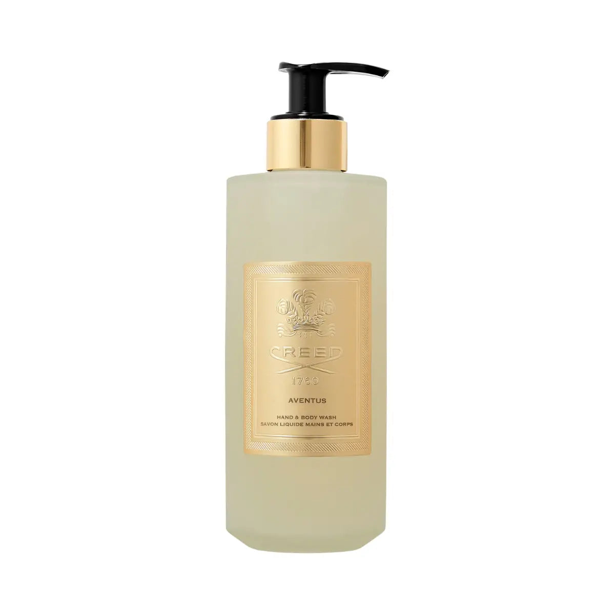 Creed - Aventus - Hand & Body Wash mit goldfarbenem Etikett und schwarzer Dosierpumpe für gepflegte, seidig weiche Haut