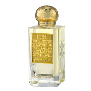 Nobile 1942 - Estroverso - Fragranza Suprema klarer Flakon mit goldfarbenem Label und verziertem goldenem Verschluss