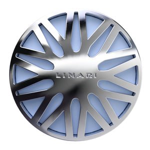 LINARI - Car Diffusor - Oceano runder Autoduftspender mit silbernem, filigranem Design und frischer Bergamotte-Note