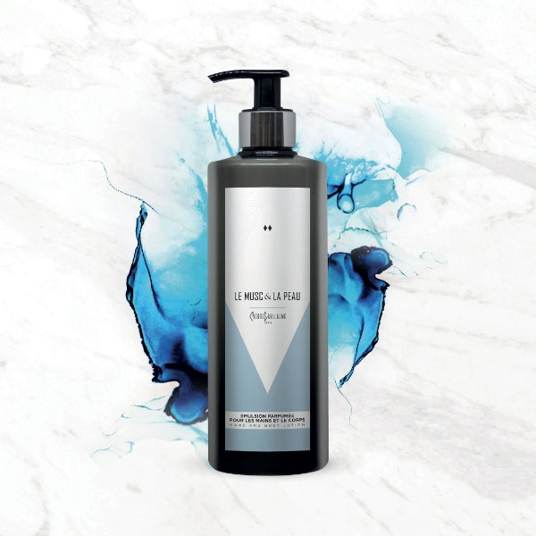 Pierre Guillaume - Le Musc & La Peau - Hand & Body Lotion in edlem Spender mit duftender, pflegender Emulsion für Hautpflege