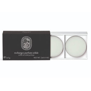Diptyque - Eau Rose - Solid Perfume - Refill mit zwei festen Parfum-Nachfüllungen in edler schwarzer Verpackung