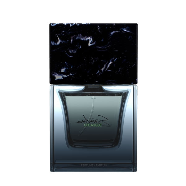 Sora Dora - Gréasque Parfumflakon mit dunklem Glas und marmornahm-schwarzem Deckel in elegantem Design