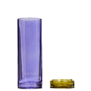 Paul Smith - Leaf - Diffusor in transparentem violetten Glas mit abnehmbarem gelbem Deckel für frische Blumendüfte