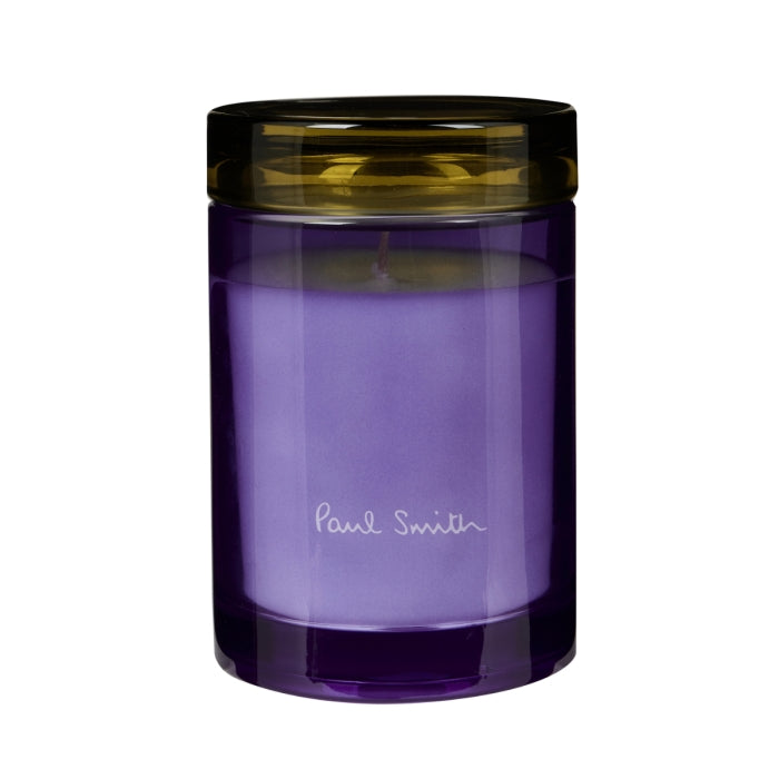 Paul Smith - Leaf - Duftkerze im violetten Glas mit schwarzem Deckel für frische, blumige Duftmomente