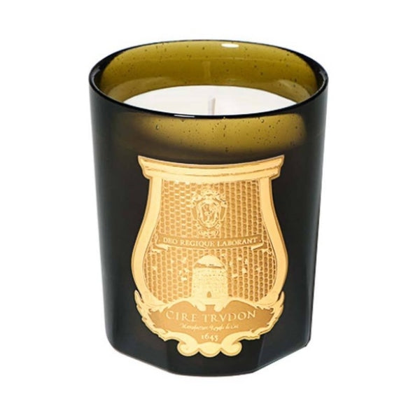 Trudon - Madeleine - Duftkerze im dunkelgrünen Glas mit goldfarbenem Wappen und edlem Duft von Iris, Jasmin und Rose