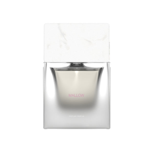 Sora Dora - White Collection - Mallow eleganter Glasflakon mit weißem, marmoriertem Deckel und zartem, minimalistischem Design