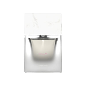 Sora Dora - White Collection - Mallow eleganter Glasflakon mit weißem, marmoriertem Deckel und zartem, minimalistischem Design