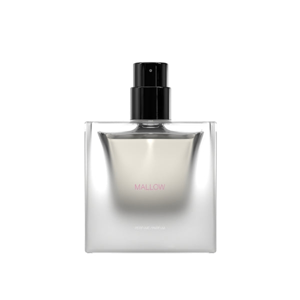 Sora Dora - White Collection - Mallow minimalistischer Flakon mit klarem Glas und schwarzem Sprühkopf in elegantem Design