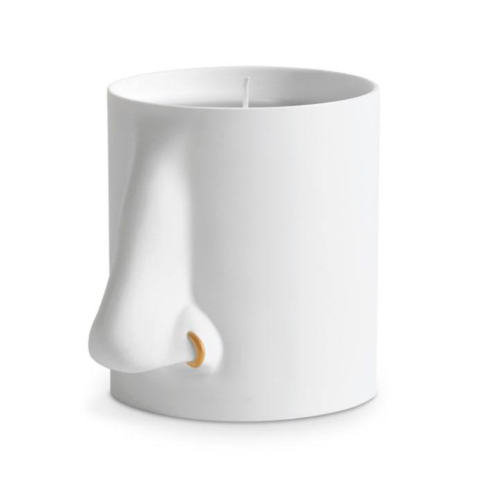 L'Objet - Nez Candle - Thé Russe Kerze mit feinem Porzellangefäß und goldenem Nasenpiercing-Design