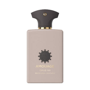 Amouage - Library Collection - Opus VII - Reckless Leather Parfumflakon mit elegantem, mattem Design und dunklem Verschluss
