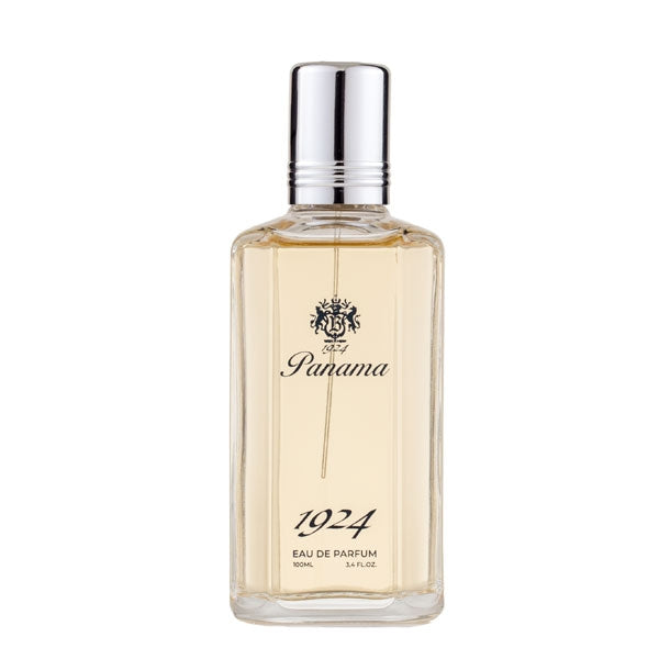 Boellis - Panama 1924 Eau de Parfum Flakon mit klarem Glas und silbernem Verschluss vor weißem Hintergrund