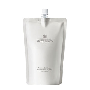 Molton Brown - Re-charge Black Pepper Bath & Shower Gel - Refill Nachfüllpackung mit schlichter weißer Verpackung