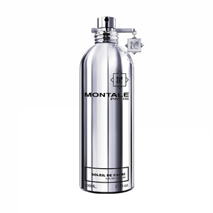 Montale Soleil de Capri Eau de Parfum in sleek reflective silver bottle with charm on white background