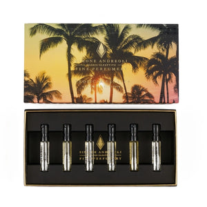 Simone Andreoli - The Tropical Escapes - Discovery Kit mit sechs Sommerdüften in dekorativer Palmen-Box